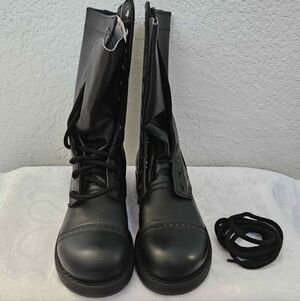 Black Lace-Up Women's Tactical Boots